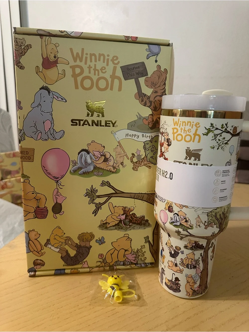 Stanley Winnie the Pooh Yellow and Gold Insulated Party Tumbler